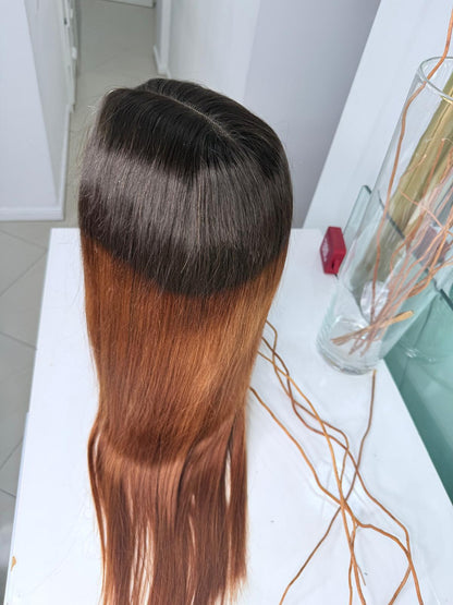 Vietnamese Ombre Straight Lace Wig