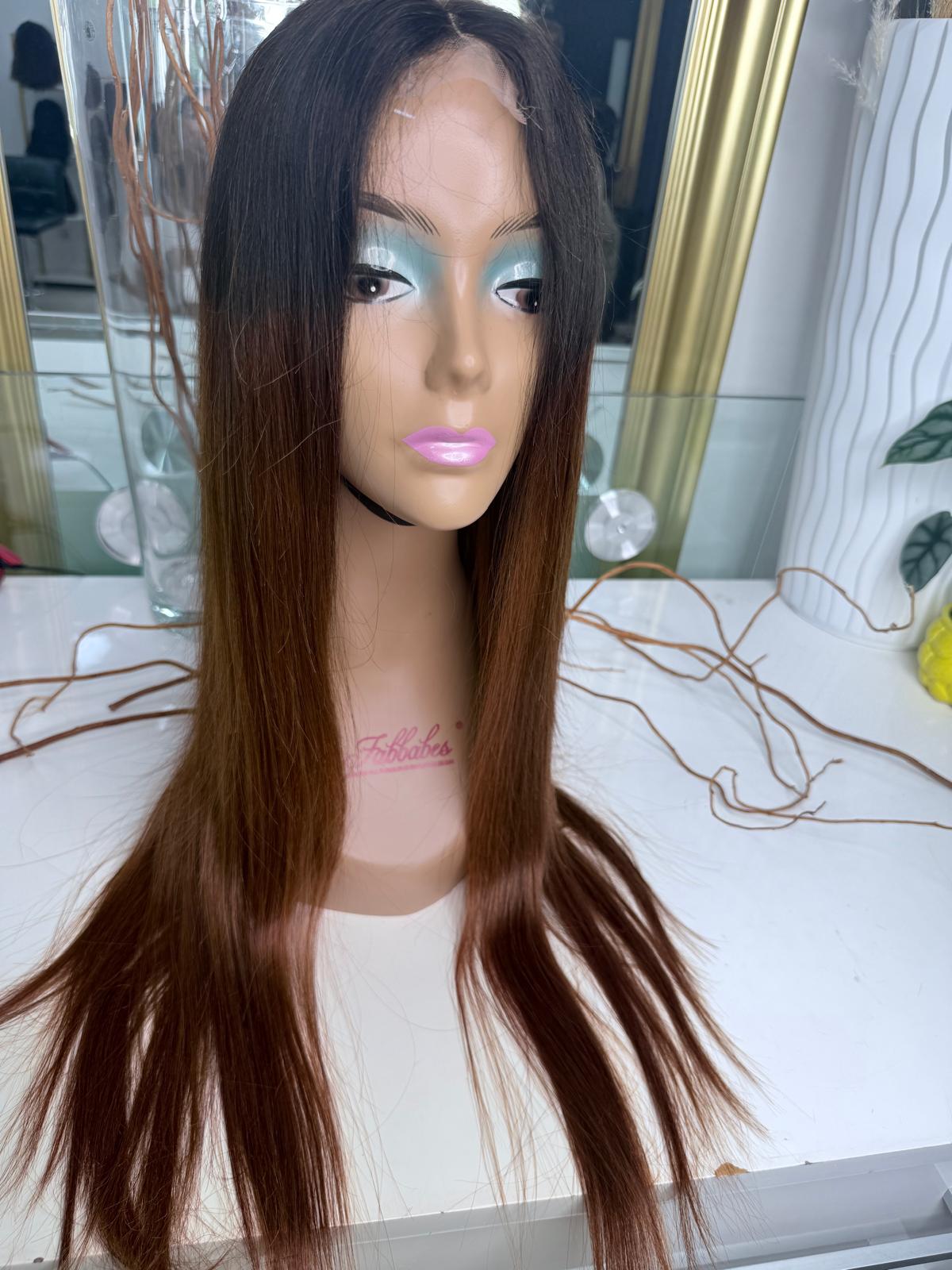 Vietnamese Ombre Straight Lace Wig